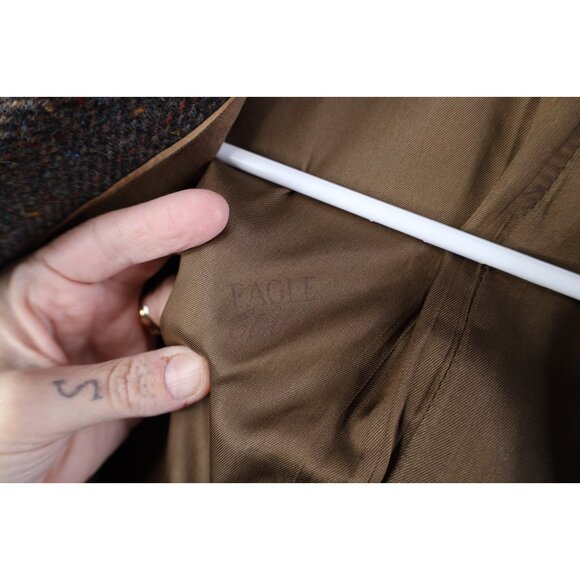 Vintage 60s Streetwear Mens 36R Rainbow Fleck Wool Tweed Suit Blazer Jacket USA - Picture 14 of 16